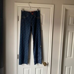 INKnBURN Navy Blue Wide Leg Pants